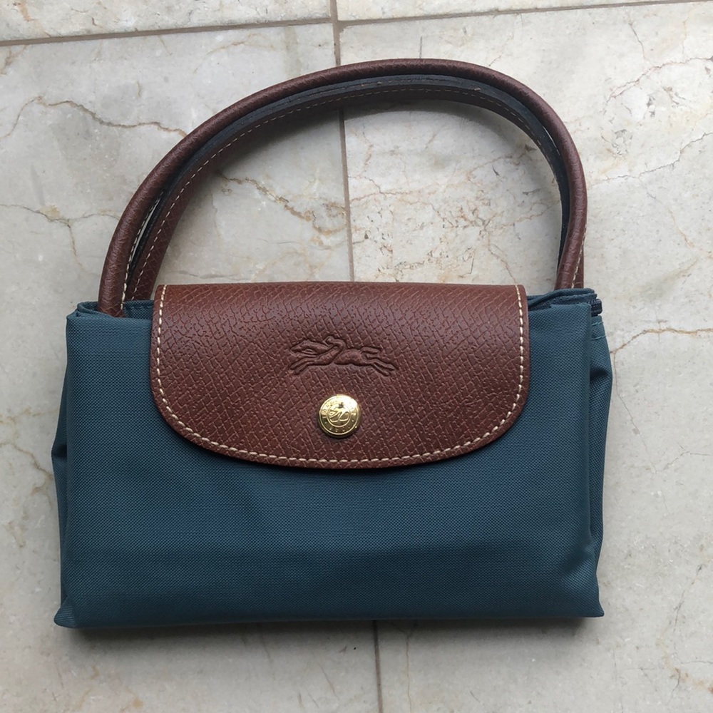 NWOT longchamp le pliage small top handle tote